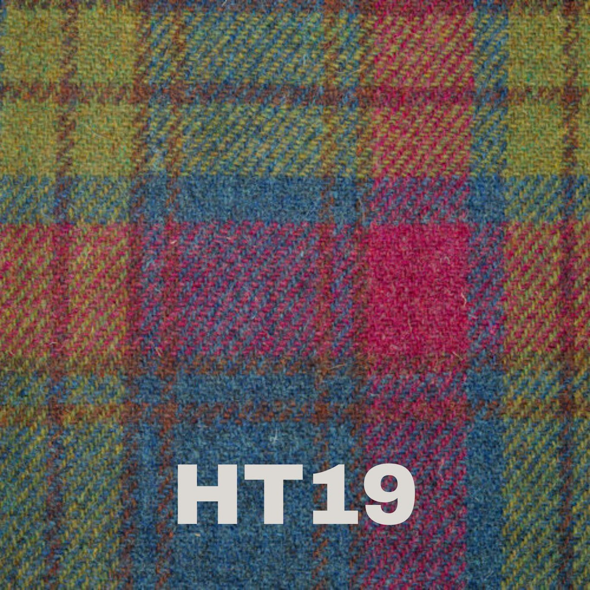 Personalization option on the 6oz Stainless Steel Hip Flask with Harris Tweed Wrap, showcasing embroidered initials.