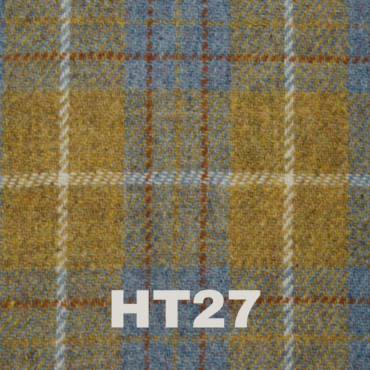 6oz Stainless Steel Hip Flask with Harris Tweed Wrap, showcasing the unique watercolor lining by The Arty Penguin.