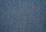 Blue Herringbone Harris Tweed Swatch