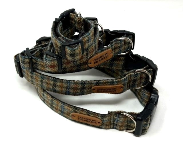 Dog Collar- Traditional Tweed Check