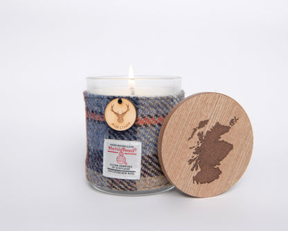 Irish Cream Soy Candle with Harris Tweed Sleeve