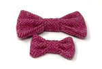 Dog Collar with matching Lead and Bow Tie - Various Tweeds