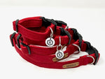 Dog Collar with matching Lead and Bow Tie - Various Tweeds