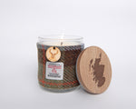 Malt Whisky Scented Soy Candle with Harris Tweed Sleeve