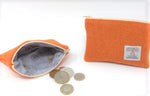 Harris Tweed Coin Purse Orange