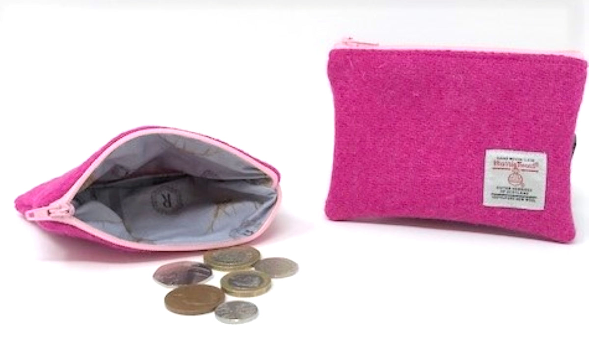 Harris Tweed Coin PurseFusia Pink