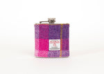 Stainless Steel Hip Flask with Harris Tweed Sleeve