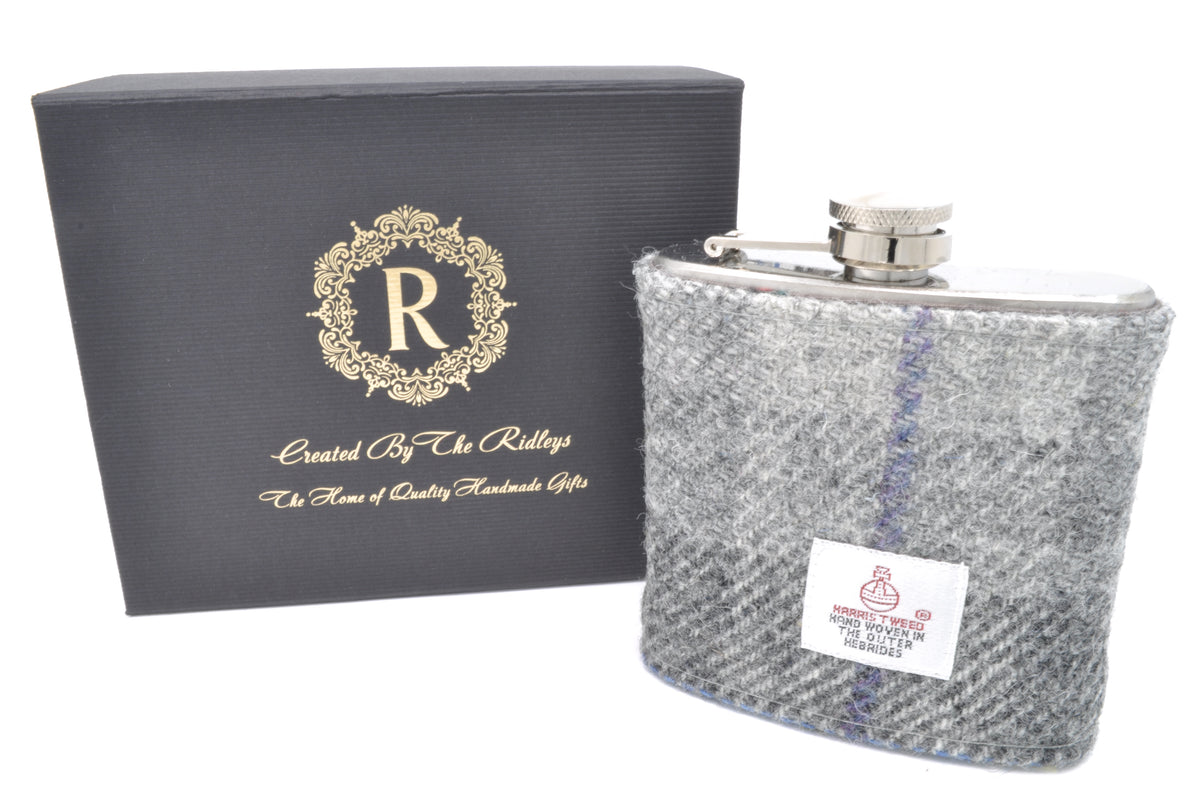 Harris Tweed Hip Flask