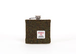 Harris Tweed Cufflink and Hip Flask Gift Set