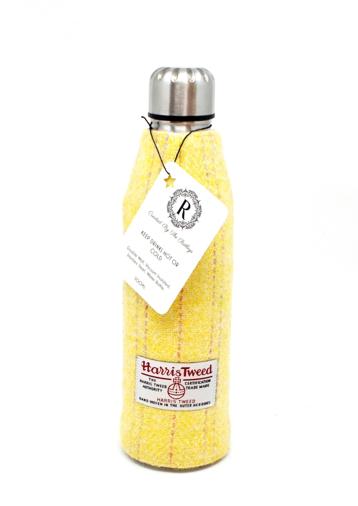 Harris Tweed Thermos Flask - 500ml - Lemon Tweed