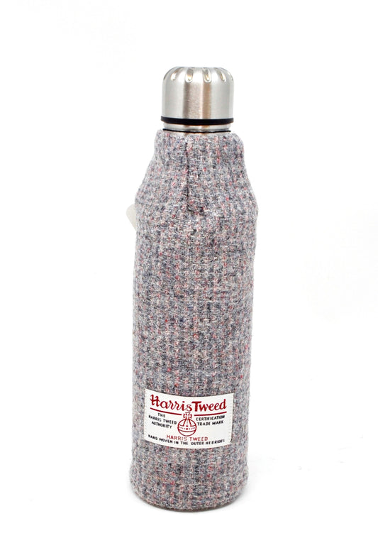 Harris Tweed Thermos Flask - 500ml - Light Grey and Pink