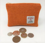 Harris Tweed coin purse Orange