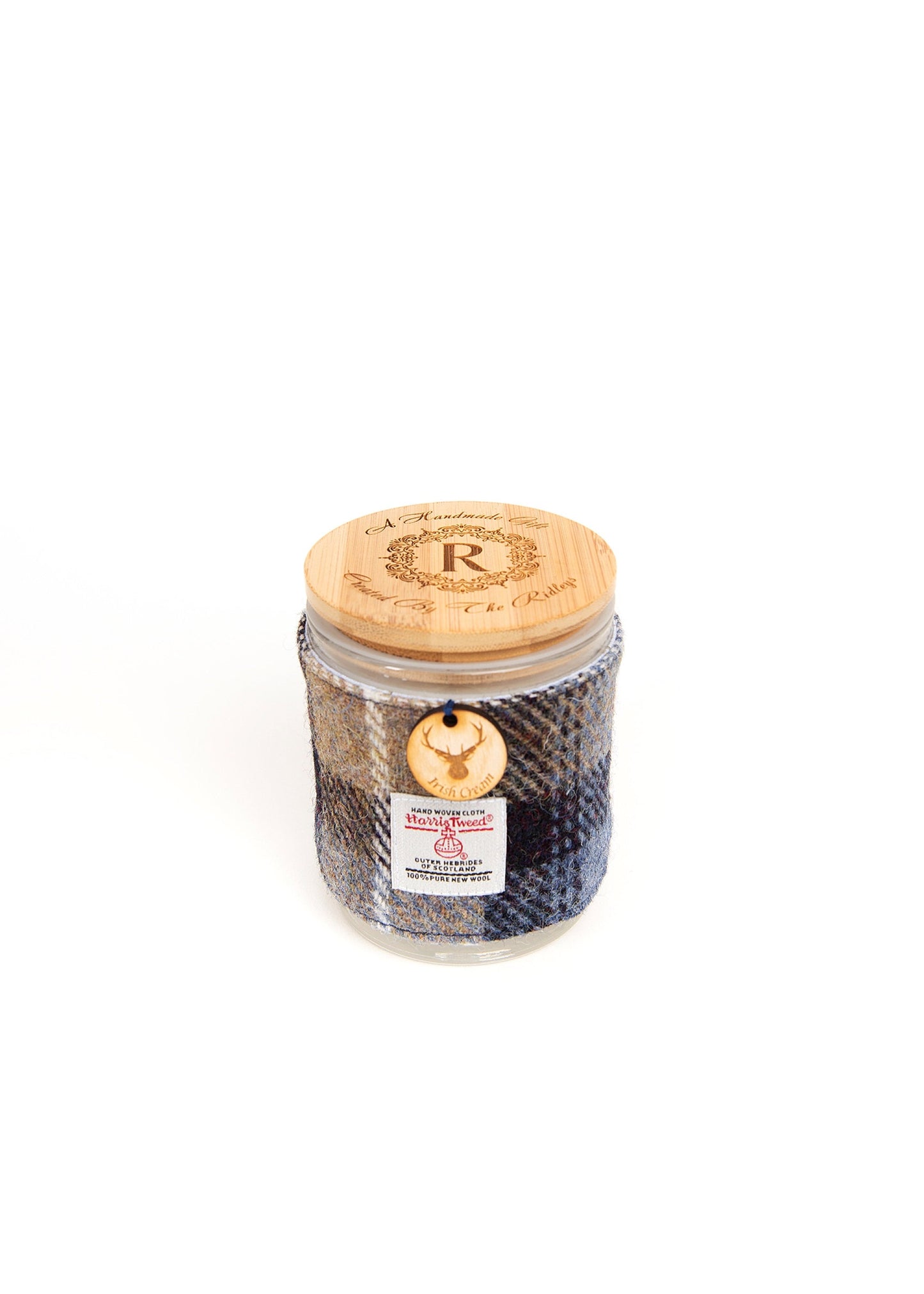 Irish Cream Soy Candle with Harris Tweed Sleeve