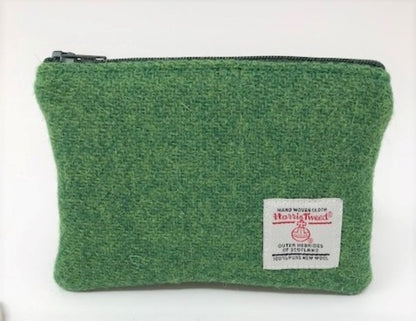 Harris Tweed coin purse Emerald Green