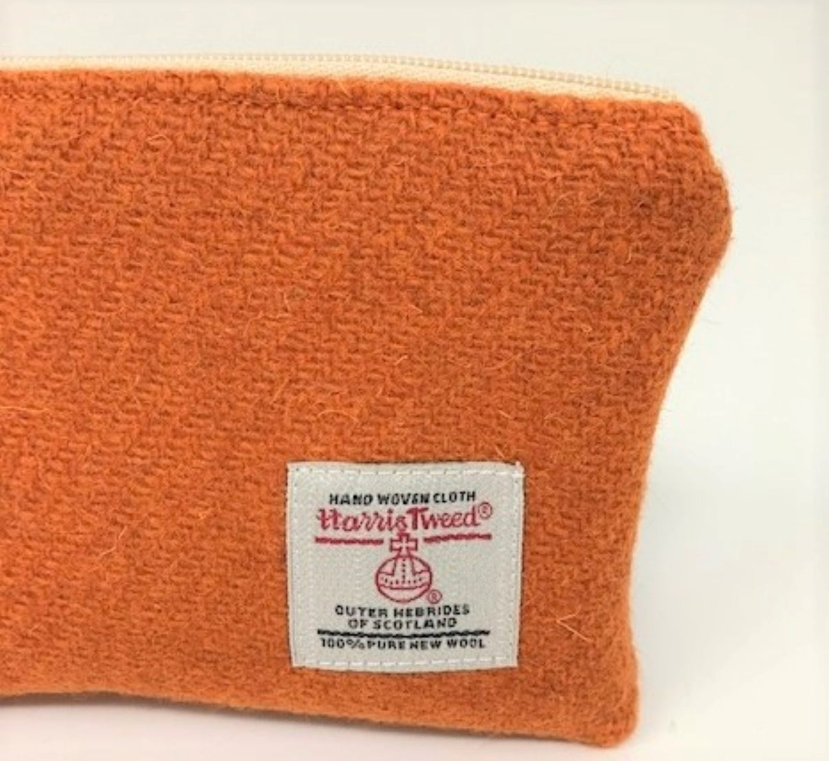 Harris Tweed coin purse Orange