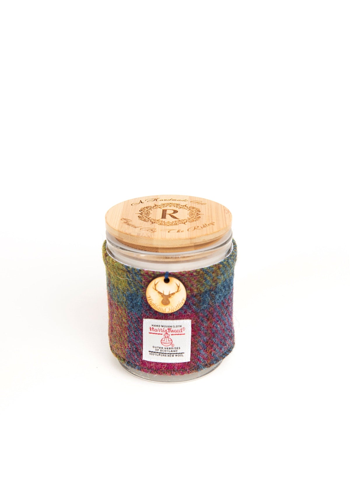 Heather Soy Candle with Harris Tweed Sleeve