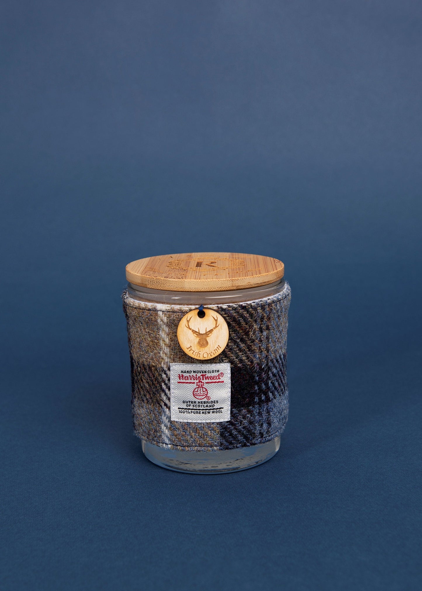 Irish Cream Soy Candle with Harris Tweed Sleeve