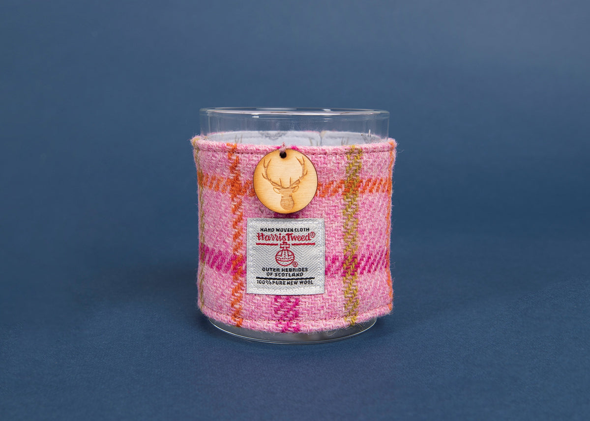 Pear & Freesia Soy Candle with Harris Tweed Sleeve