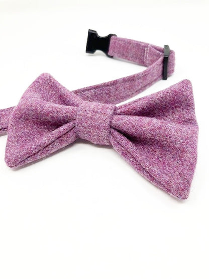 Tweed Dog Collar - Lilac